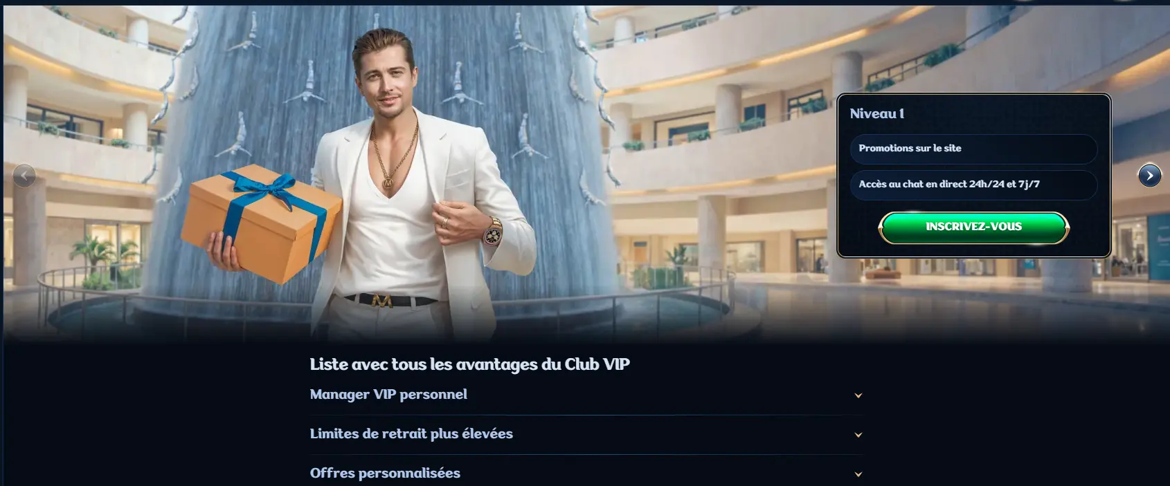 Club VIP la marque — cashback par niveau et service personnalisé